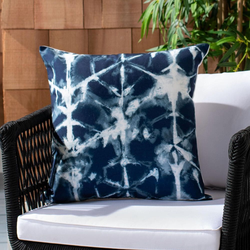 Safavieh Maven 18" Pillow in Navy and White, , large