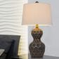 Cal Lighting Tuscaloosa Table Lamp in Matte Black and Gold (Set of 2), , large