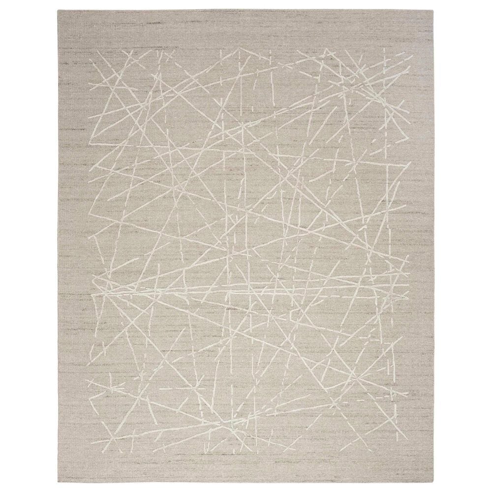 Nourison Wander 7"9" x 9"9" Taupe Area Rug, , large