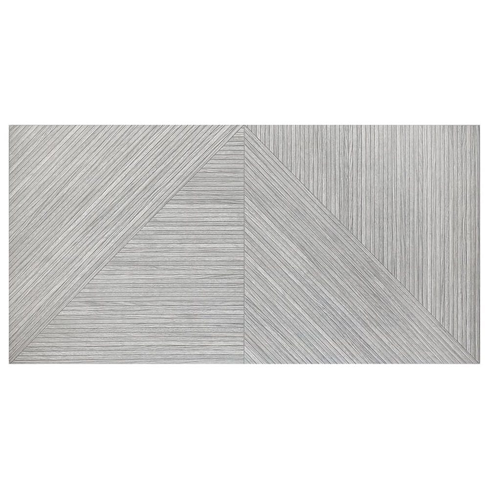 Soho Studio Lounge Ribbed Gray 24&quot; x 48&quot; Porcelain Tile, , large