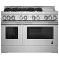 JennAir 48" Gas Professional Range with Infused Griddle and Infrared Grill in Stainless Steel, , large