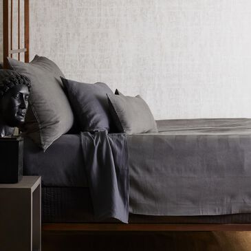 Ann Gish Vector Coverlet in Gunmetal, , large