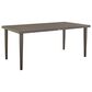 Blue River Silvana Outdoor Rectangular Dining Table in Gray - Table Only, , large