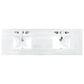 James Martin Vanities Laurent 72" Double Bathroom Vanity in Light Natural Oak with 3 cm Arctic Fall Solid Surface Top and Rectangular Sinks, , large