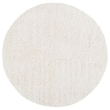 Safavieh Venus Shag 2"7" Round Ivory Area Rug, , large