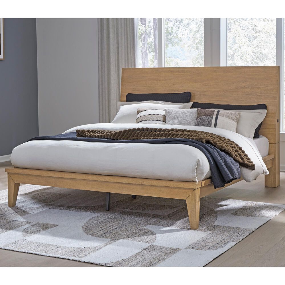 Ashley Sherbana King Panel Bed  in Light Brown, , large