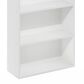 HOMLUX 6-Tier Free Standing Open Storage Bookcase in White, , large