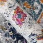 Amer Rugs Montana MON-13 2" x 3" Blue and Orange Area Rug, , large
