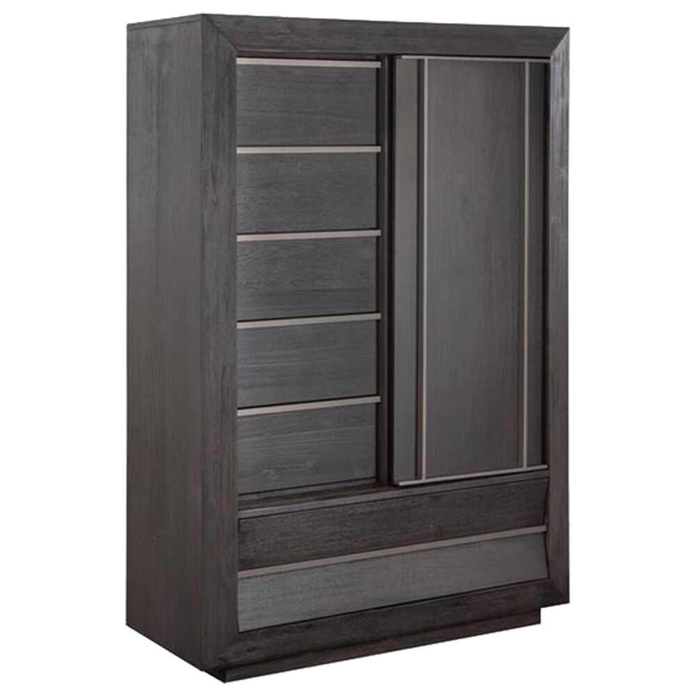 Nicolette Home Wentworth Village Sliding Door Chest in Oxford Black, , large