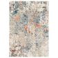Surya Pune Deep Teal, Sky Blue, Light Beige, Tan, Dark Brown and Burnt Orange 8"10" x 12"4" Area Rug, , large