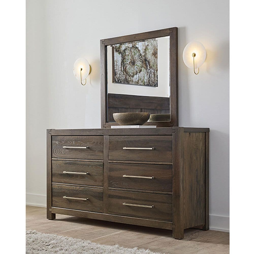 Viceray Collections Joinery Dresser Mirror in Espresso Oak, , large
