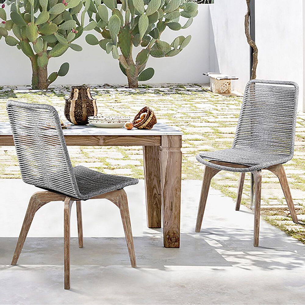 Blue River Island Patio Dining Chair in Gray/Light Eucalyptus &#40;Set of 2&#41;, , large