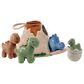 Lambs & Ivy Dino-Might Plush Dinosaur Volcano Play Set in Blue, Gray, Brown and Sage Green, , large