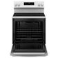 GE Appliances 30" Freestanding Electric Range with Steam Clean in White, , large