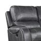 Crystal City Keily Manual Reclining Sofa with Dropdown Table in Dove Grey, , large
