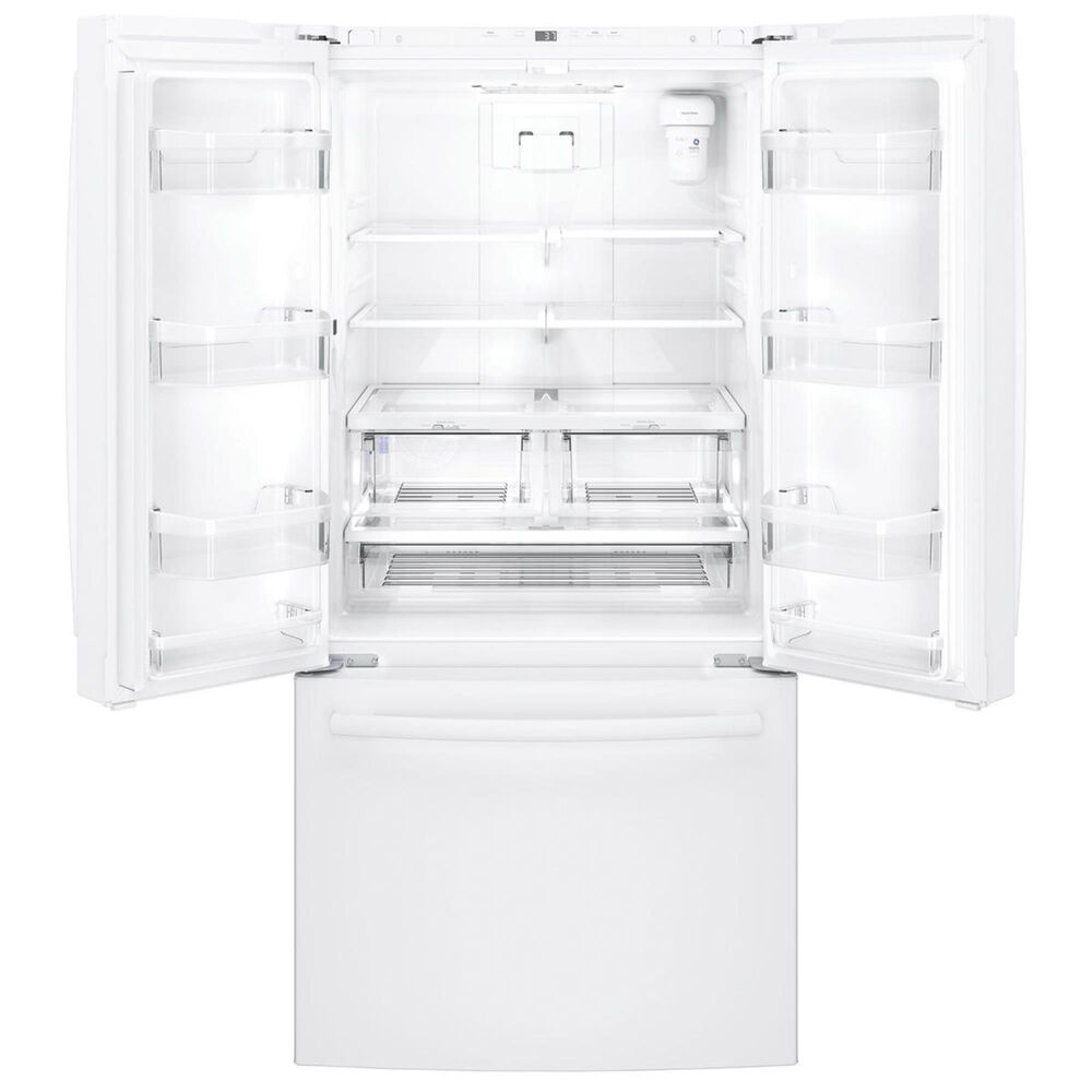 GE Appliances 24.8 Cu. Ft. French Door Refrigerator with Internal Water Dispenser in White, , large