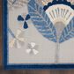 Nourison Aloha ALH25 12" x 15" Blue and Grey Indoor/Outdoor Area Rug, , large