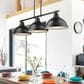 Golden Lighting Duncan 3-Light Linear Pendant in Matte Black, , large