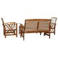 Linon Home Decor Jubil 4-Piece Outdoor Conversation Set in Brown, , large
