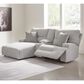Ashley Acklen Place 3-Piece Power Left Facing Reclining Sectional with Console in Pewter, , large