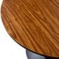 Leisuremod Verve 27" Coffee Table with MDF Top in Black and Brown, , large