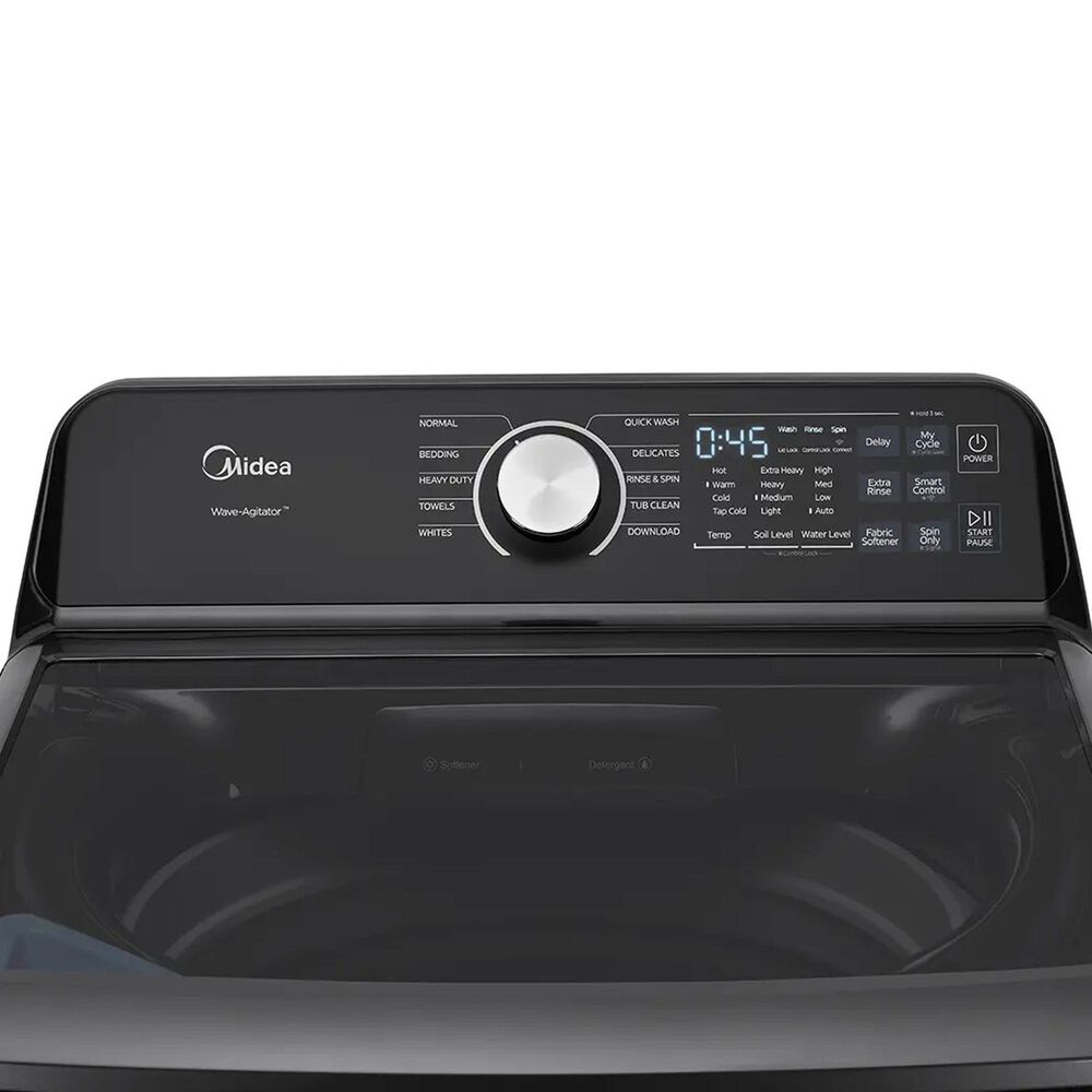 Midea 4.4 Cu Ft Smart Top Load Washer in Metallic Grey, , large