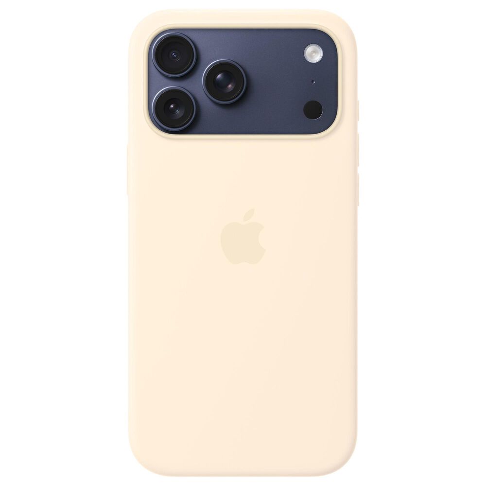 Apple Silicone Case with MagSafe for iPhone 17 Pro Max in Vanilla, , large
