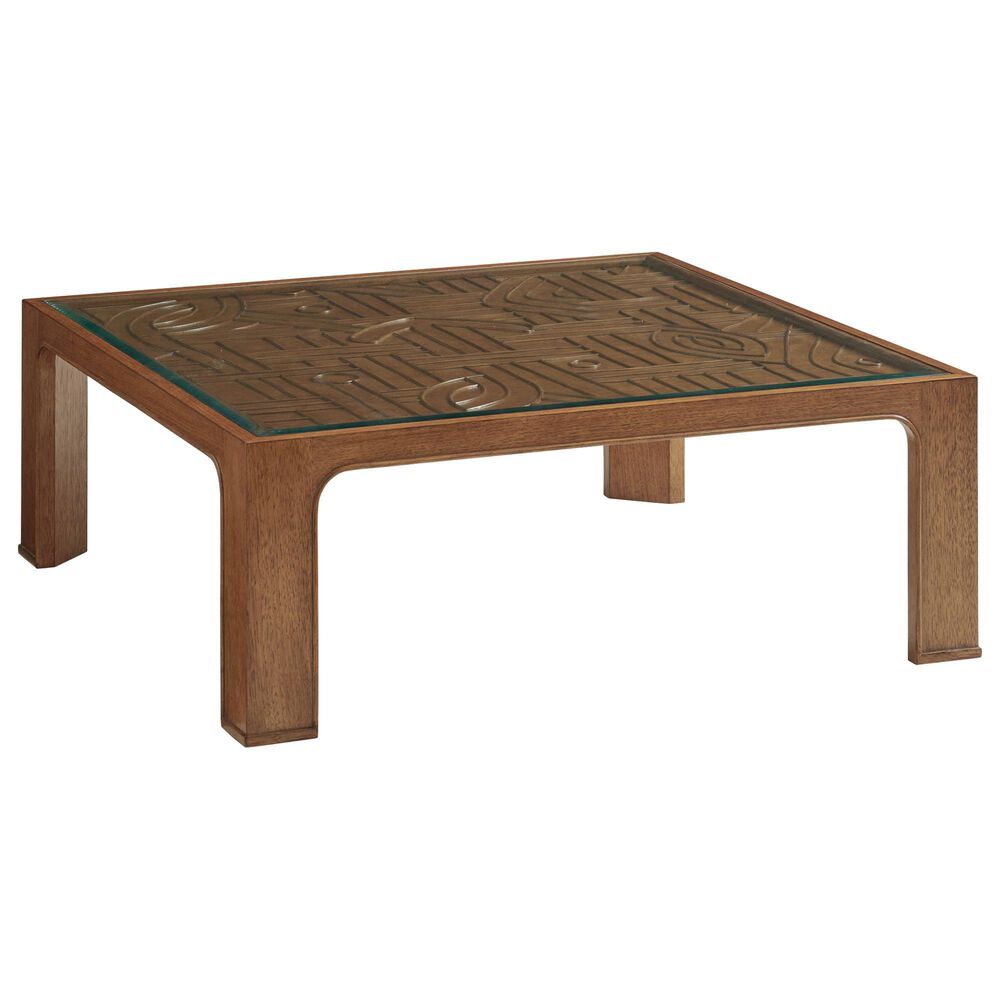 Lexington Furniture Palm Desert Redford Square Cocktail Table in Brown, , large