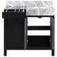 Lexora Home Zilara 36" Single Bathroom Vanity in Black and Grey with 11 cm Castle Grey Marble Top and Rectangular Sink, , large