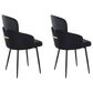 Lumisource Dahlia Dining Arm Chair with Black Velvet Cushion in Black and Gold (Set of 2), , large