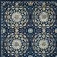 Safavieh Evoke EVK252A 10" x 14" Navy and Ivory Area Rug, , large