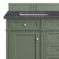James Martin Vanities Brittany 60" Double Bathroom Vanity in Smokey Celadon with 3 cm Charcoal Soapstone Quartz Top and Rectangular Sinks, , large