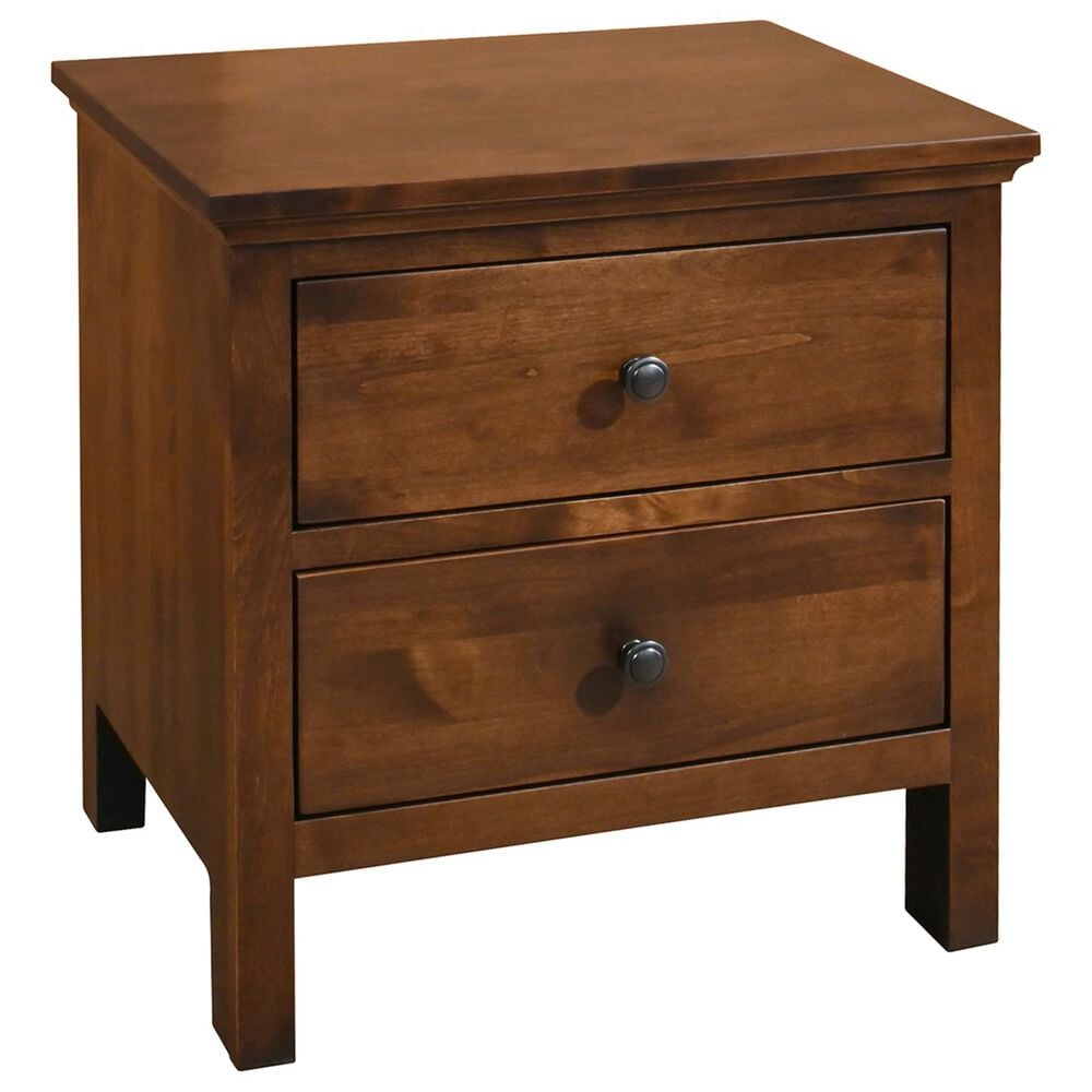 Archbold Furniture Heritage 2 Drawer Nightstand in Brown Mahogany, , large
