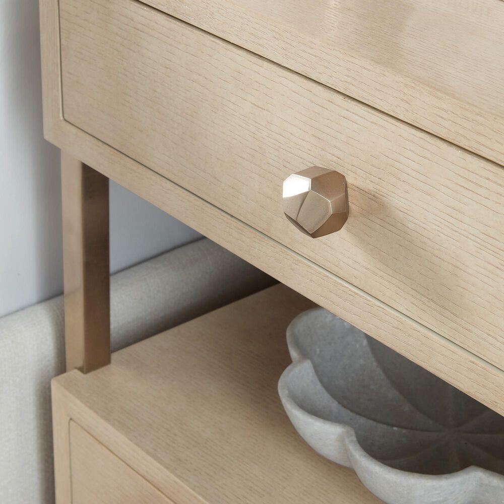 Hooker Furniture Westwood 2-Drawer Nightstand in Polished Limestone and Radiance, , large