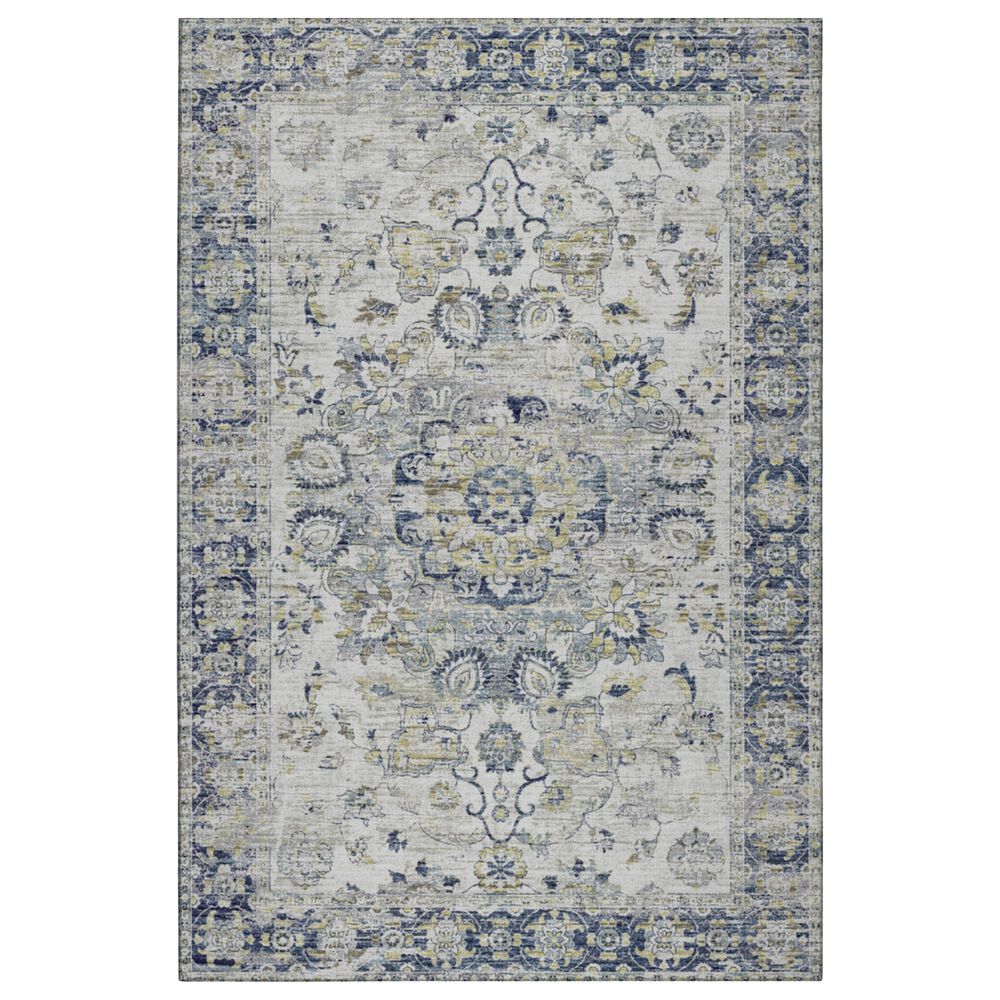 Dalyn Rug Company Tuscany 10" Round Silver Indoor/Outdoor Area Rug, , large