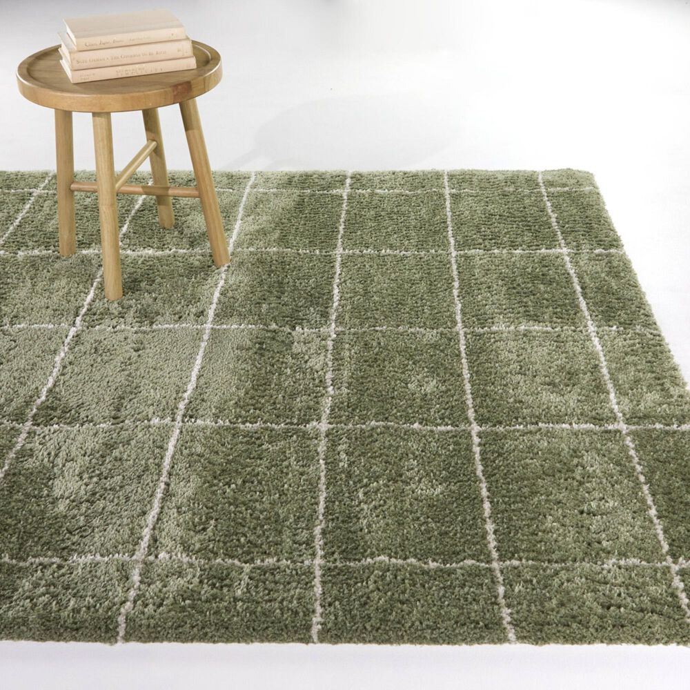 37B Re_Lease Maestas Green 5'3" x 7' Area Rug, , large