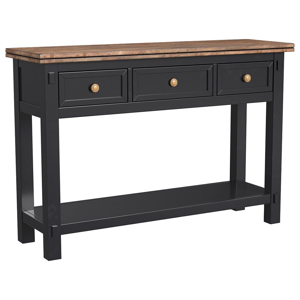 A-America Stormy Ridge Sofa Table in Chickory and Slate Black, , large