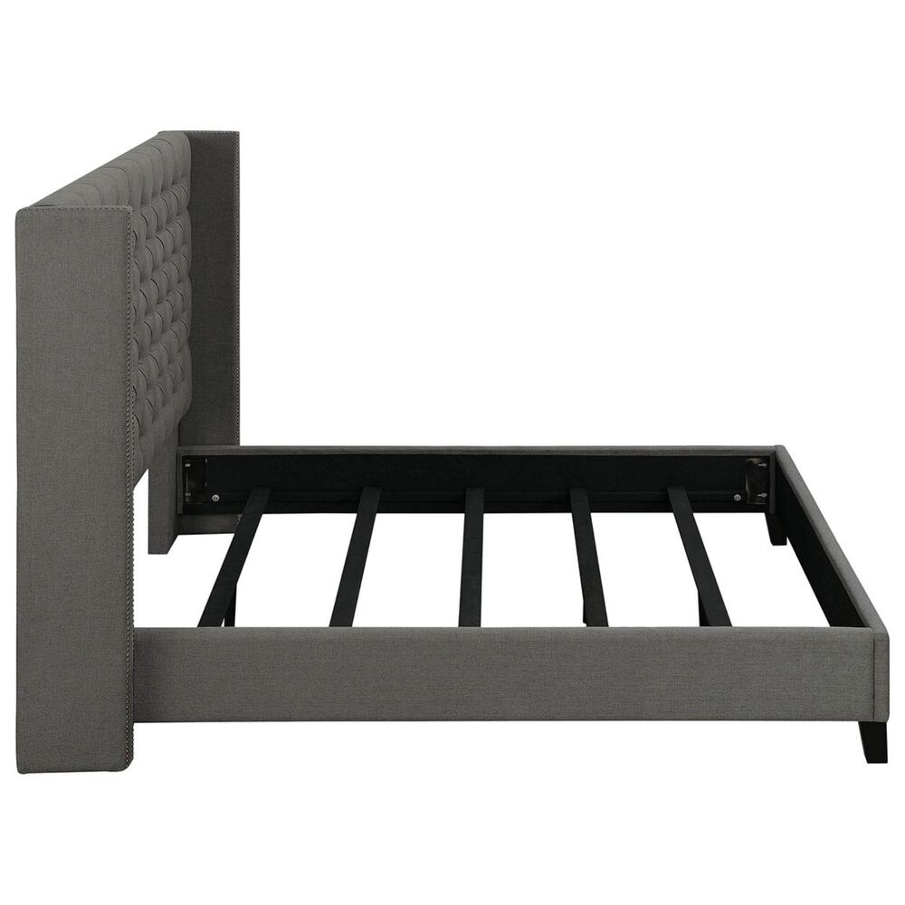 Pacific Landing Benicia King Wingback Upholstered Bed in Gray Shop NFM