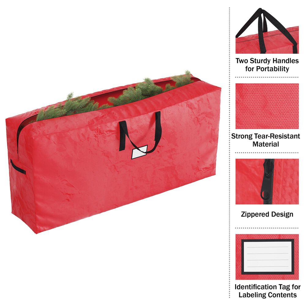 Timberlake Christmas Tree Storage Bag in Red &#40;Set of 2&#41;, , large