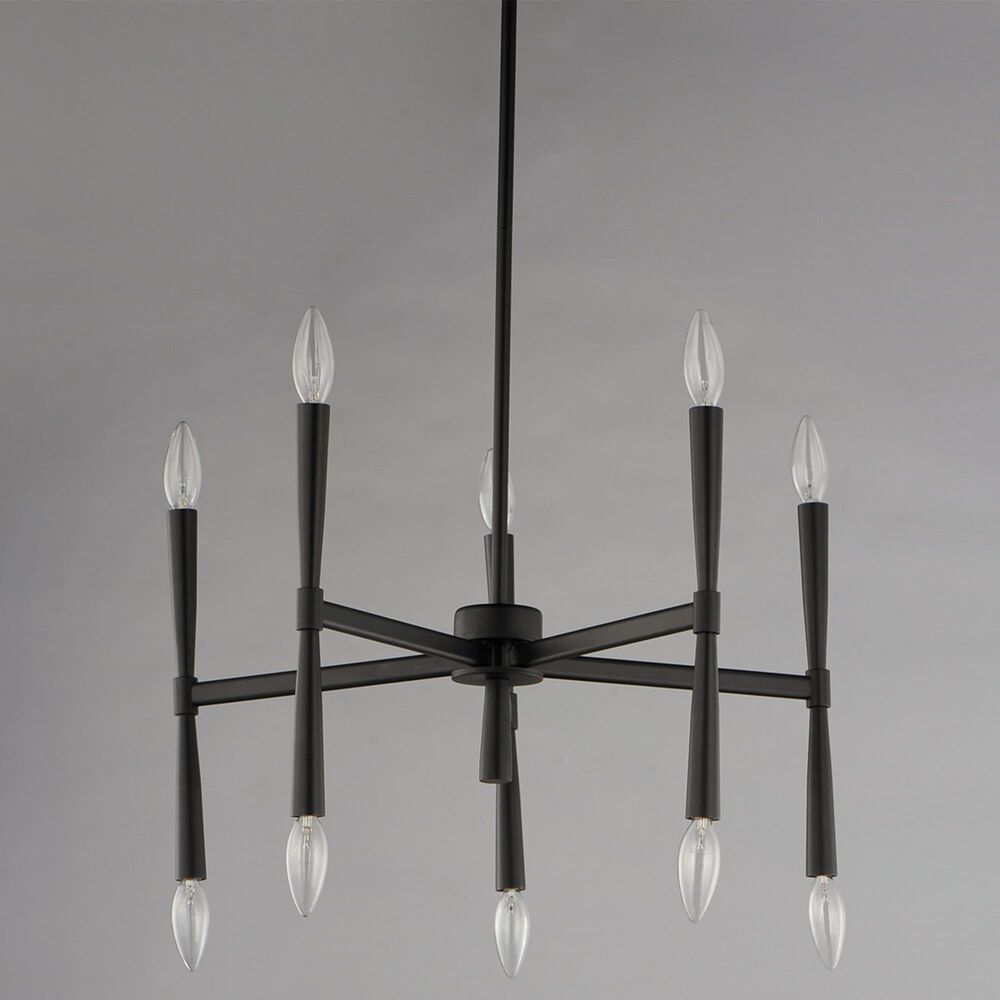 Maxim Lighting Rome 10-Light Chandelier in Matte Black, , large
