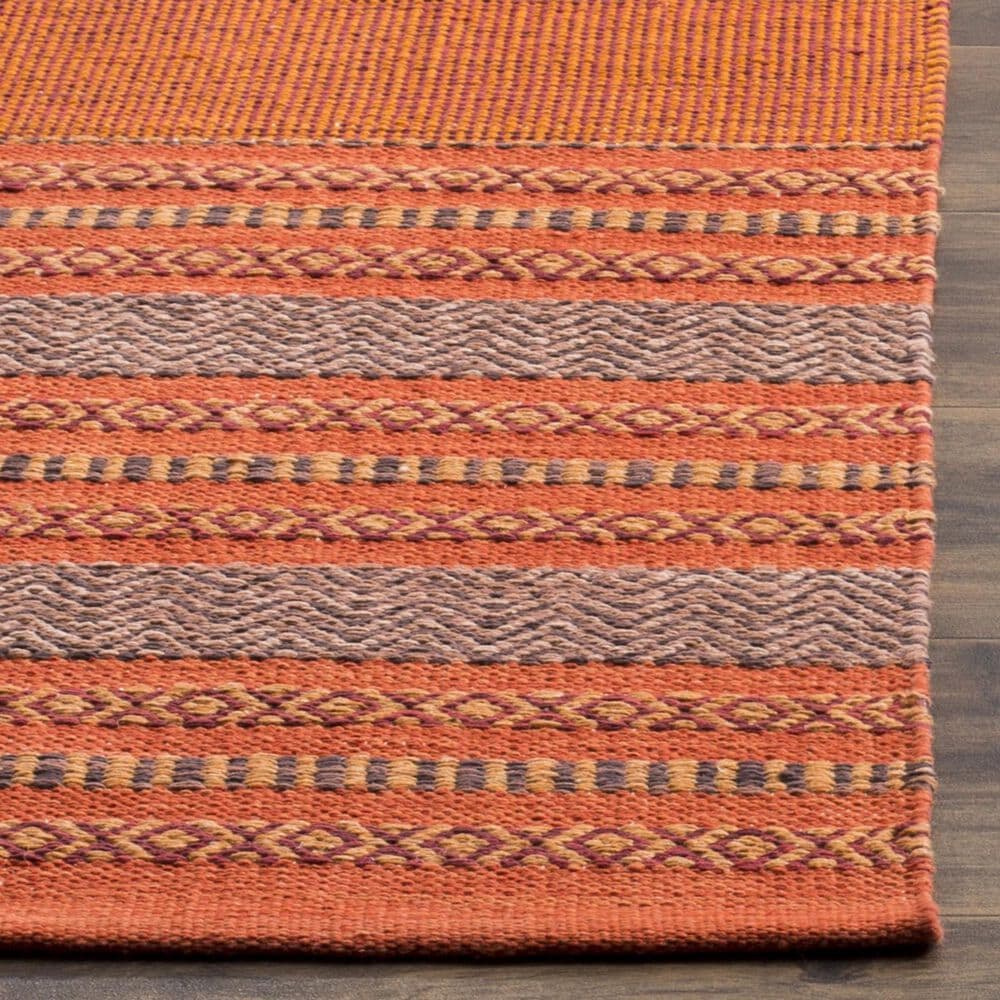 Safavieh Montauk MTK214B 3&#39; x 5&#39; Orange and Red Area Rug, , large