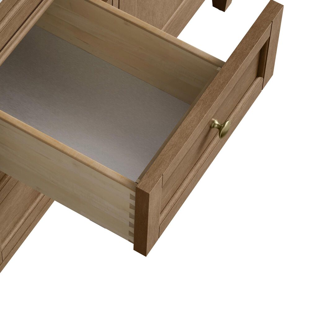 James Martin Brittany 36" Single Bathroom Vanity in Pecan with 3 cm Phantome Eclos Top and Rectangular Sink, , large