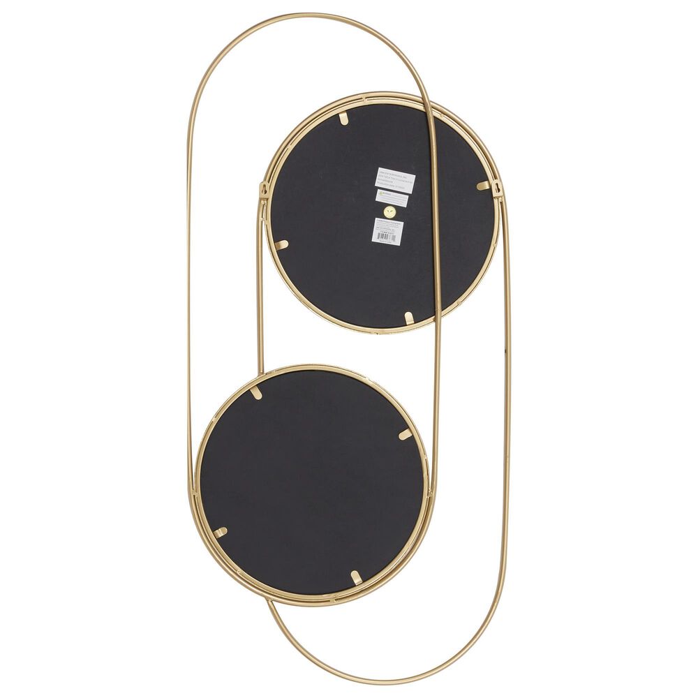 Maple and Jade 20&quot; x 43&quot; Wall Mirror in Matte Gold, , large