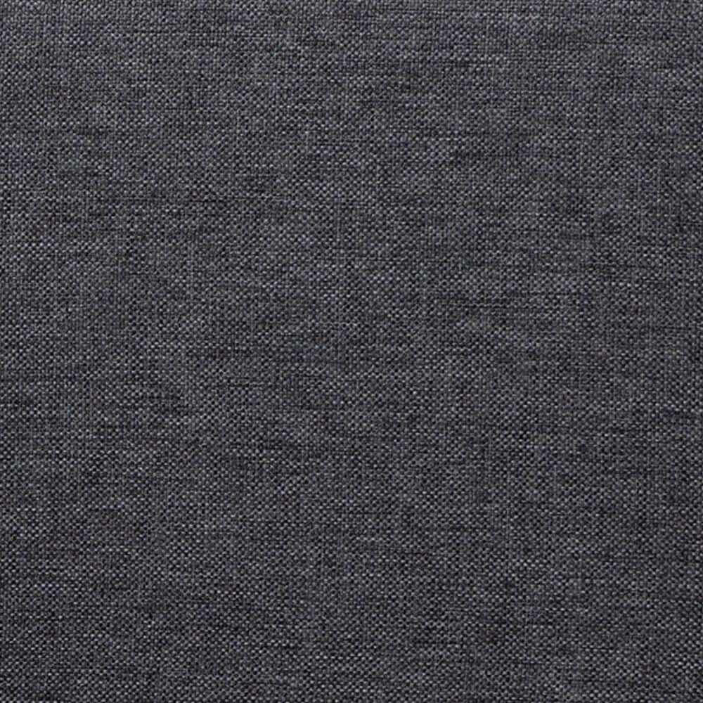 Baxton Studio Alke King Platform Bed with Dark Grey Fabric in Walnut Brown, , large