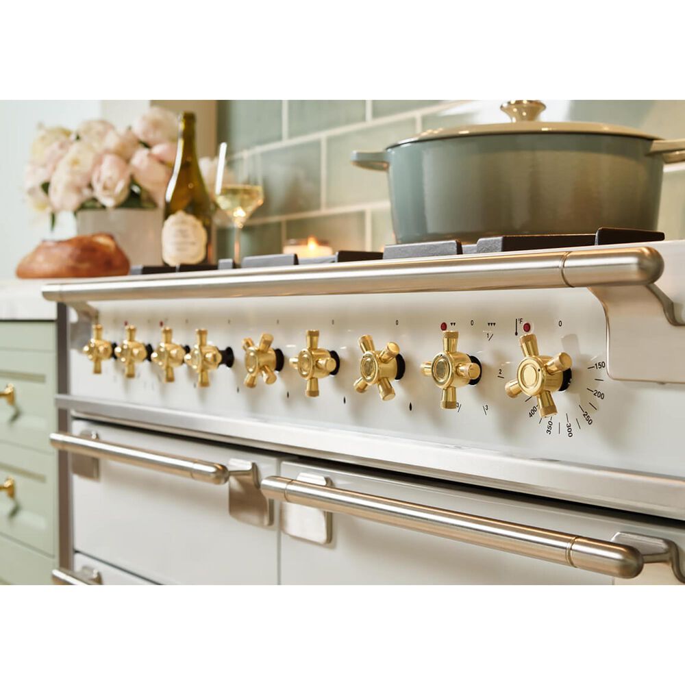 AGA Elise 48&quot; Freestanding Dual Fuel Range in White, , large