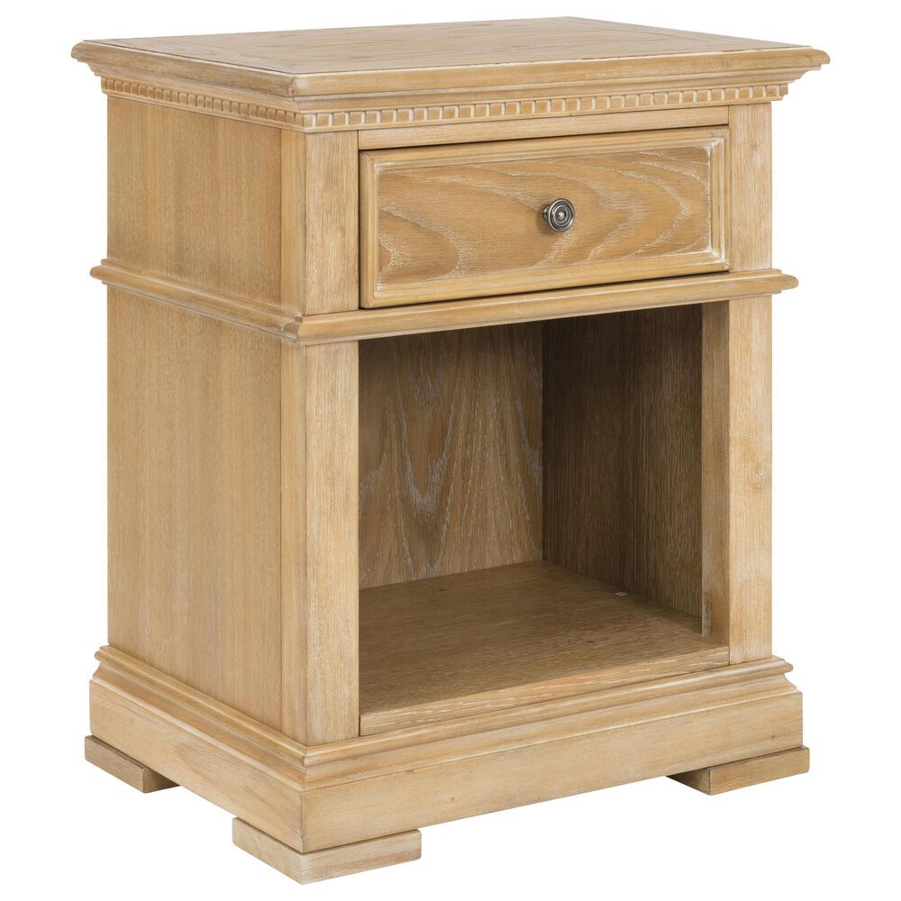 Homestyles Manor House 1 Drawer  1 Cubby Nightstand in Brown, , large