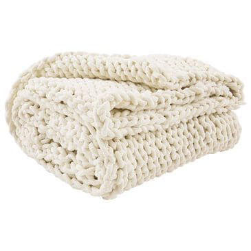 Ashley Chaddon 51" x 62" Throw in Ivory, , large