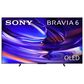 Sony 77" Class Bravia 6 OLED 4K HDR - Smart Google TV with Theater Bar 7 Soundbar and Sub 7 Wireless Subwoofer in Black, , large
