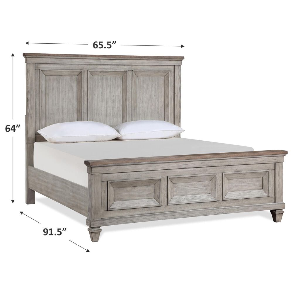 New Heritage Mariana Queen Panel Bed in Vintage Creme, , large