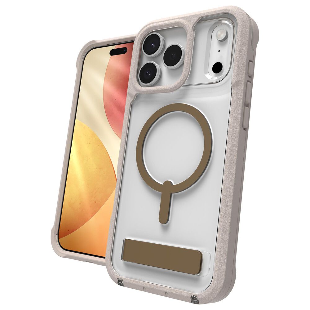 Zagg Rainier Snap MagSafe Case with Kickstand for Apple iPhone 17 Pro Max in Sandstone Beige, , large
